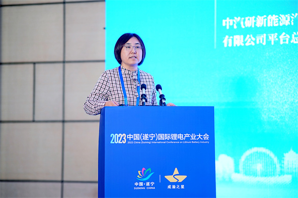 中汽研新能源汽車檢驗(yàn)中心（天津）有限公司平臺(tái)總監(jiān) 教授級高工王煒娜：動(dòng)力電池多尺度、全層級測評分析技術(shù)